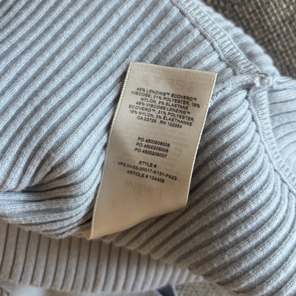 Aritzia Wilfred Light Blue Knit Short Sleeve Wrap Tie Top - Picture 6 of 6